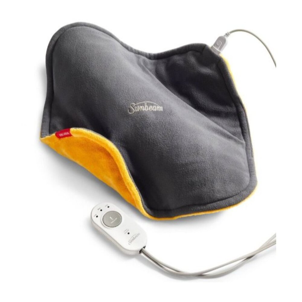 Sunbeam ConformHeat Heating Pad Gray & Yellow